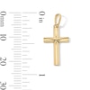 Thumbnail Image 2 of 10K Solid Gold Mini Beveled Cross Charm