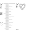 Thumbnail Image 2 of Solid Sterling Silver CZ Heart Outline Studs