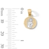 Thumbnail Image 2 of 10K Two-Tone Solid Gold Mini St. Jude Charm