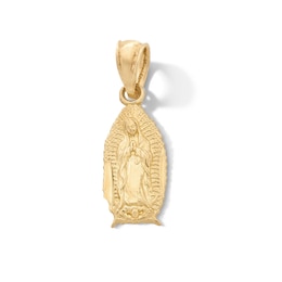 10K Solid Gold Mini Our Lady of Guadalupe Charm