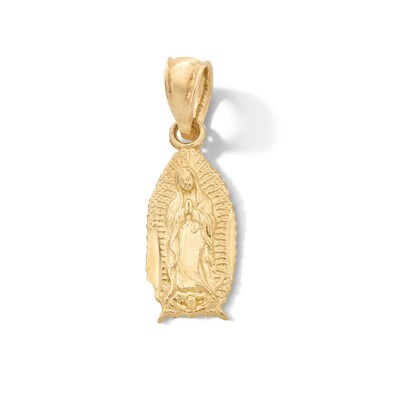 10K Solid Gold Mini Our Lady of Guadalupe Charm