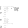 Thumbnail Image 2 of Solid Sterling Silver Textured Butterfly Studs