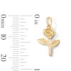 Thumbnail Image 2 of 10K Solid Gold Mini Rose Charm