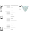 Thumbnail Image 2 of Solid Sterling Silver Simulated Opal Heart Studs