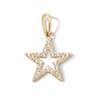 10K Solid Gold CZ Mini Star Charm