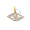 Thumbnail Image 1 of 14K Gold Plated 1/20 CT. T.W. Lab-Grown Diamond Evil Eye Charm