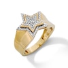 Thumbnail Image 1 of 14K Gold Plated 1/20 CT. T.W. Lab-Grown Diamond Star Ring - Size 10.5
