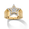 Thumbnail Image 2 of 14K Gold Plated 1/20 CT. T.W. Lab-Grown Diamond Star Ring - Size 10.5