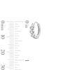 Thumbnail Image 2 of Solid Sterling Silver CZ Trio Huggie Hoops