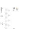 Thumbnail Image 2 of 10K Solid Gold 1/8 CT. T.W. Lab-Grown Diamond Solitaire Studs