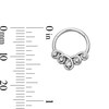 Thumbnail Image 2 of Solid Stainless Steel CZ SwirlClicker Hoop - 16G 5/16"
