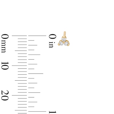 10K Solid Gold 1/10 CT. T.W. Lab-Grown Diamond Fashion Studs