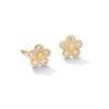 Thumbnail Image 1 of 10K Solid Gold 1/10 CT. T.W. Lab-Grown Diamond Bezel Fashion Studs