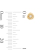 Thumbnail Image 2 of 10K Solid Gold 1/20 CT. T.W. Lab-Grown Diamond Knot Studs