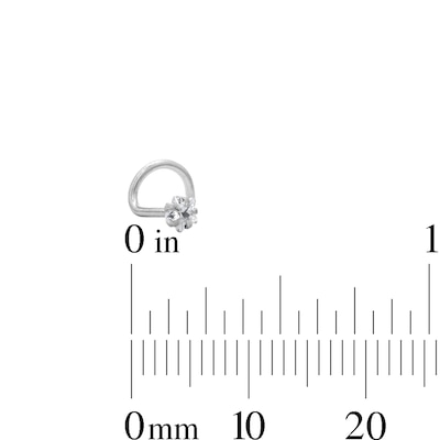 Semi-Solid Stainless Steel CZ Star, Heart and Round Nose Stud Set – 20G 5/8"