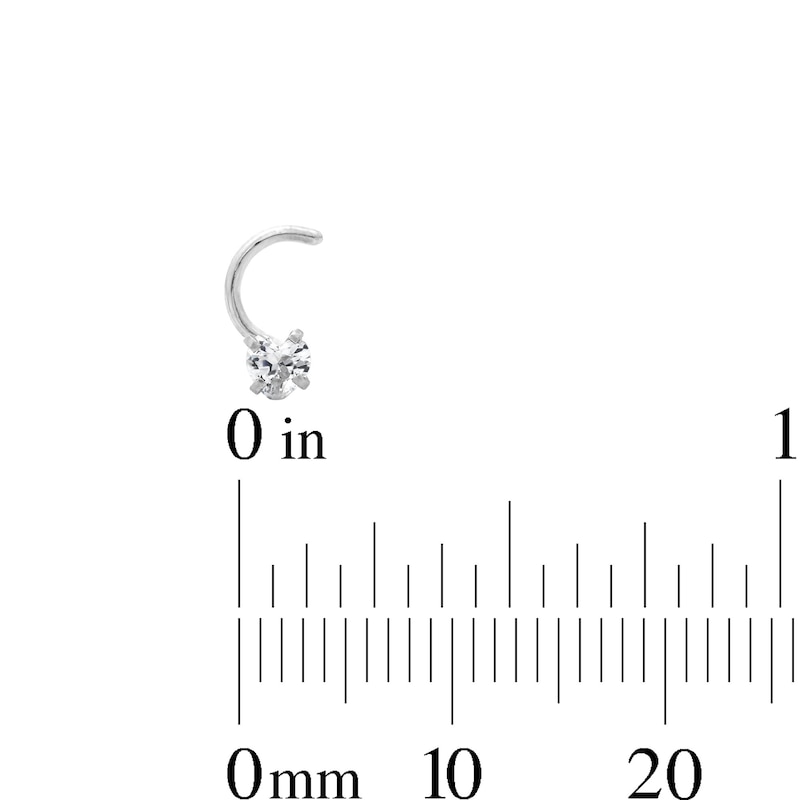 Main Image 3 of Semi-Solid Stainless Steel CZ Star, Heart and Round Nose Stud Set – 20G 5/8"