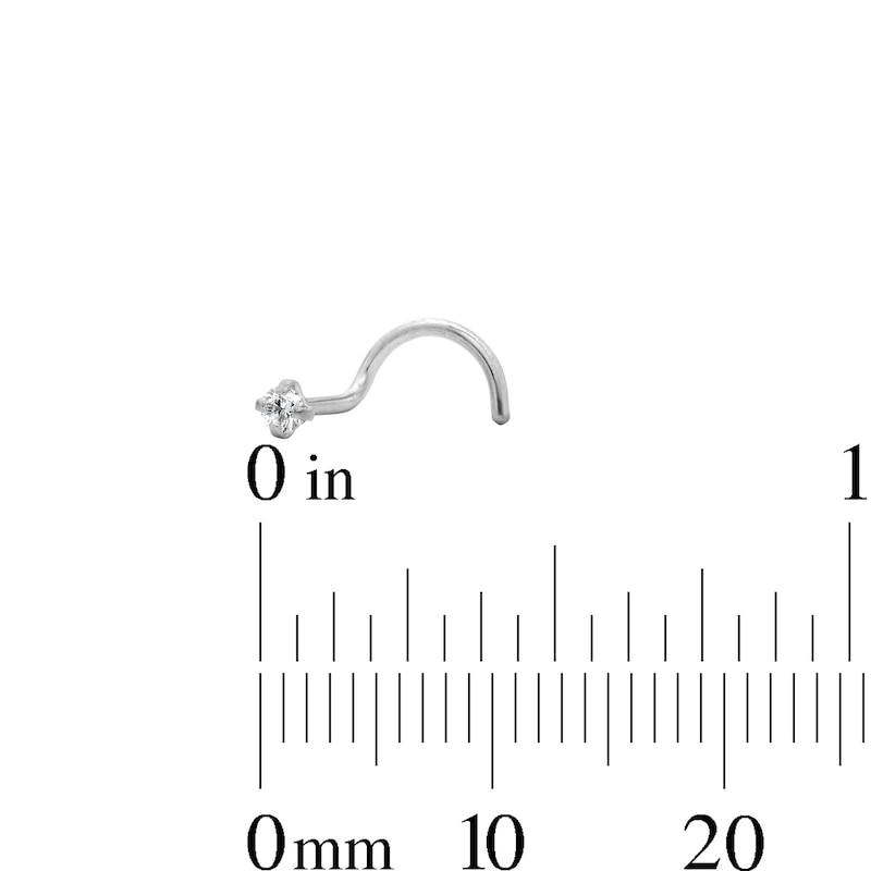 Main Image 4 of Semi-Solid Stainless Steel CZ Star, Heart and Round Nose Stud Set – 20G 5/8"