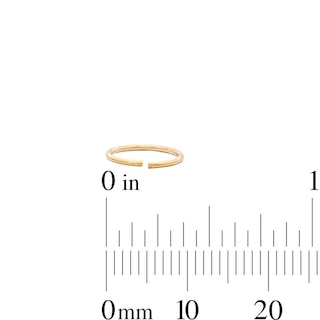 Yellow Ion-Plated Crystal Nose Stud and Ring Set - 20G 1/4"