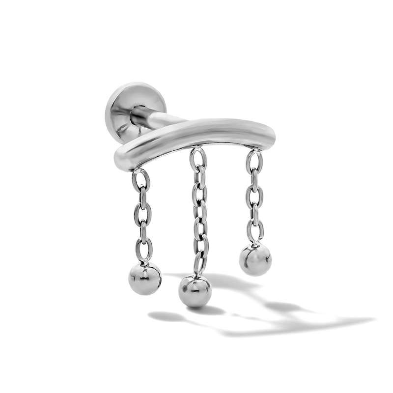 Titanium Curved Dangle Stud  – 16G 5/16"