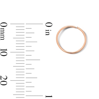 Rose and Yellow Ion-Plated Nose Hoop Set - 22G 5/16"