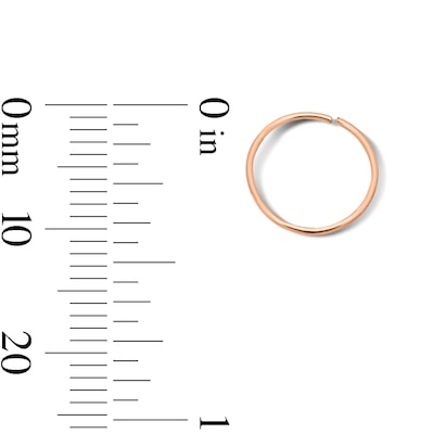 Rose and Yellow Ion-Plated Nose Hoop Set - 22G 5/16"