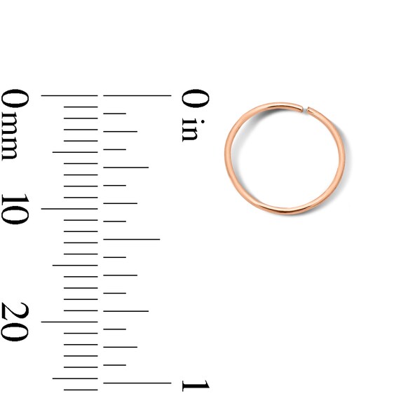 Rose and Yellow Ion-Plated Nose Hoop Set - 22G 5/16"