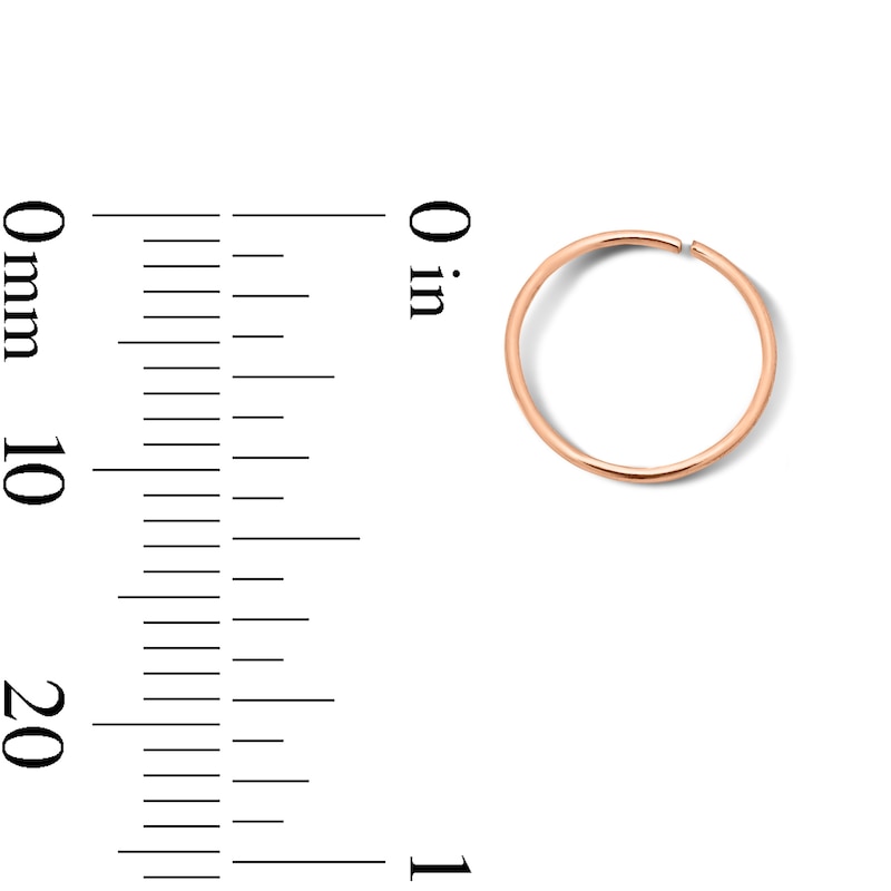 Main Image 2 of Rose and Yellow Ion-Plated Nose Hoop Set - 22G 5/16"