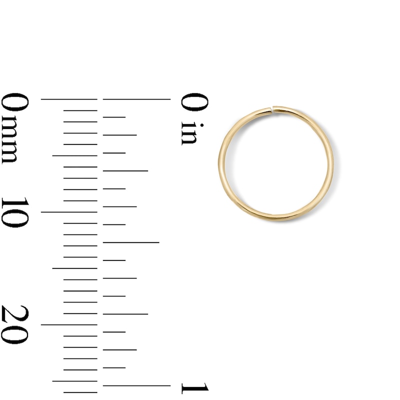 Main Image 3 of Rose and Yellow Ion-Plated Nose Hoop Set - 22G 5/16"