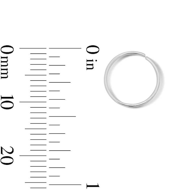 Main Image 4 of Rose and Yellow Ion-Plated Nose Hoop Set - 22G 5/16"