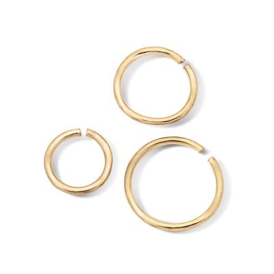 Yellow Ion-Plated Nose Hoop Set - 18G