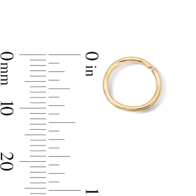 Yellow Ion-Plated Nose Hoop Set - 18G