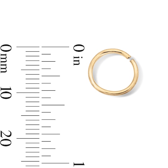Yellow Ion-Plated Nose Hoop Set - 18G