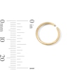 Thumbnail Image 4 of Yellow Ion-Plated Nose Hoop Set - 18G