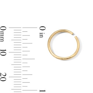 Yellow Ion-Plated Nose Hoop Set - 18G