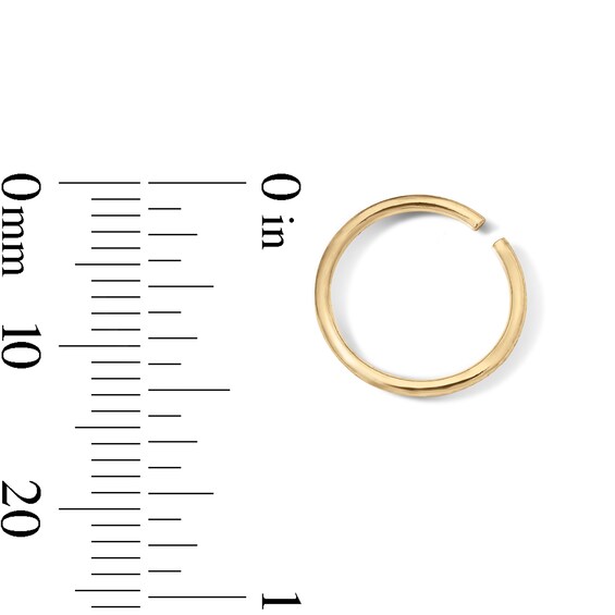 Yellow Ion-Plated Nose Hoop Set - 18G