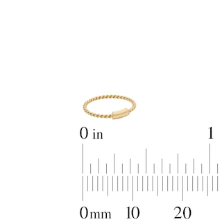 Yellow Ion-Plated Textured Nose Ring Set – 22G