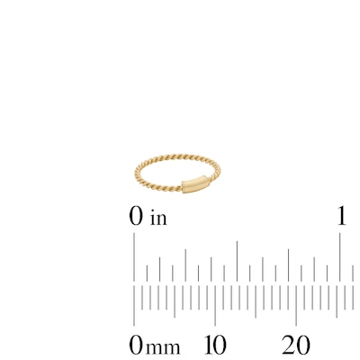 Yellow Ion-Plated Textured Nose Ring Set – 22G