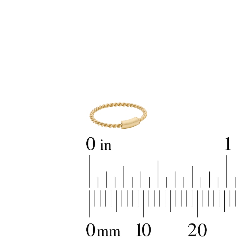 Yellow Ion-Plated Textured Nose Ring Set – 22G