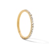 Yellow Ion-Plated Pavé CZ Clicker Hoop - 18G 3/8"