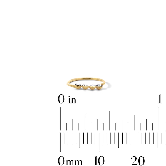 Yellow Ion-Plated Crystal Nose Stud and Hoop Set – 22G 3/8"