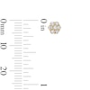 Thumbnail Image 2 of 10K Solid Gold 1/4 CT. T.W. Lab-Grown Diamond Hexagon Studs