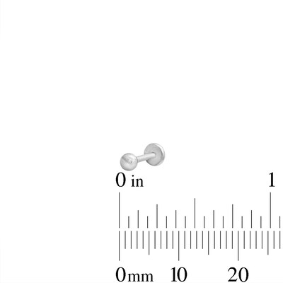 Semi-Solid Stainless Steel Ball, CZ Kite and Marquise Cartilage Earring Set - 18G 1/4"