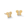 Thumbnail Image 1 of 10K Solid Gold 1/20 CT. T.W. Lab-Grown Diamond Butterfly Studs
