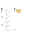 Thumbnail Image 2 of 10K Solid Gold 1/20 CT. T.W. Lab-Grown Diamond Butterfly Studs