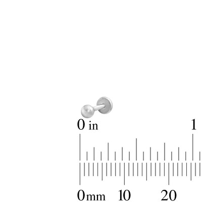 Semi-Solid Stainless Steel CZ Marquise Duo, Round Duo and Ball Cartilage Earring Set - 18G 1/4"