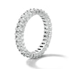 Thumbnail Image 4 of Solid Sterling Silver CZ Oval Eternity Band - Size 7