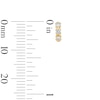 Thumbnail Image 2 of 10K Solid Gold 1/8 CT. T.W. Lab-Grown Diamond Bar Studs