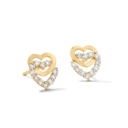 10K Gold 1/5 CT. T.W. Lab-Grown Diamond Fashion Studs