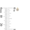 Thumbnail Image 2 of 10K Solid Gold 1/15 CT. T.W. Lab-Grown Diamond Hexagon Cluster Studs