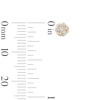 Thumbnail Image 2 of 10K Solid Gold 1/5 CT. T.W. Lab-Grown Diamond Cluster Studs
